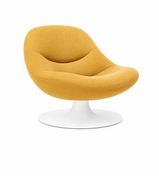 Vernieuw deze ronde Artifort-fauteuil met passende stof, leer en zitcomfort