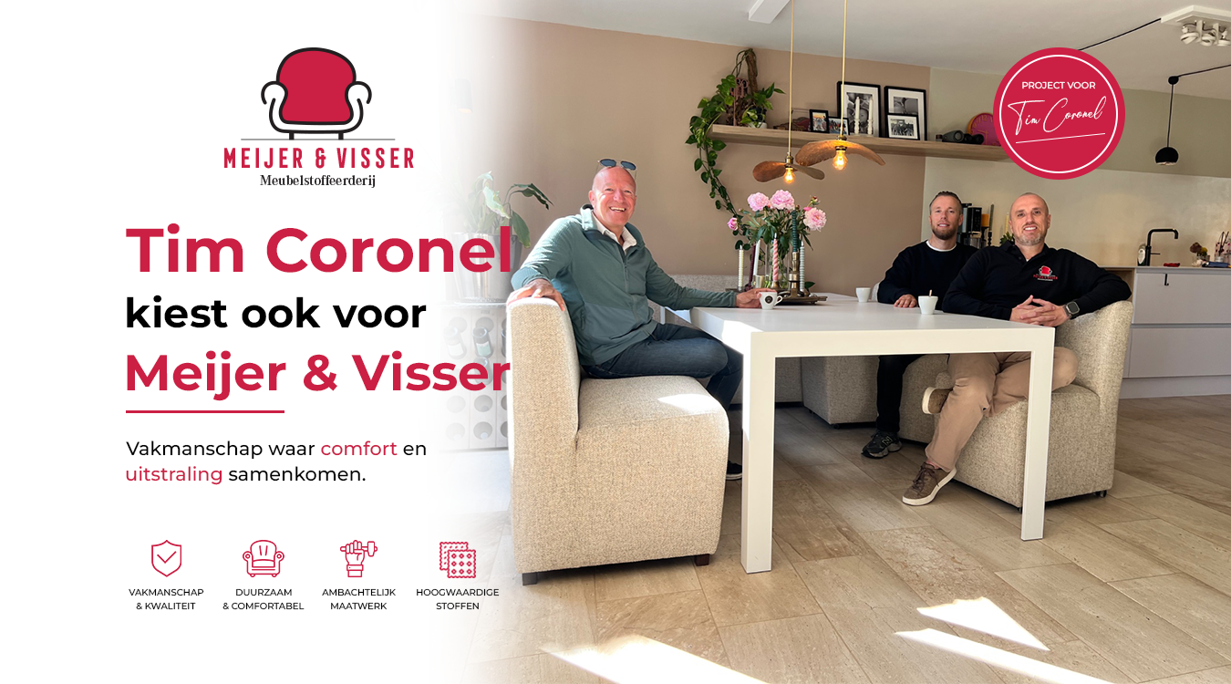 Video laden: bank stofferen Tim Coronel Breda stoffeerderij
